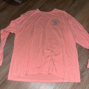 Long-Sleeve Simply Southern Tee - Coral Pink